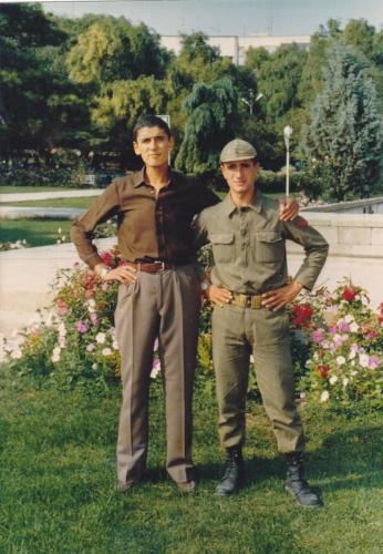 Karahamza Hudut Bölüğünden Dostum Mustafa Pakır uğurlarken Kırklareli 03 09 1984 
