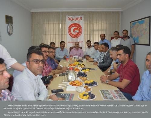 Irak Kürdistan İslam Birliği Eğitim Meclisi OG-DER i ziyareti 2019-08-17  