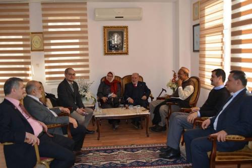 Prof. Fethi Malkavi ve diğer yabancı misafirlerle SP G. Bşk. Temel Karamollaoğlu kabulü